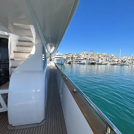 Botel Super Yacht Located In Puerto Banus Marbella