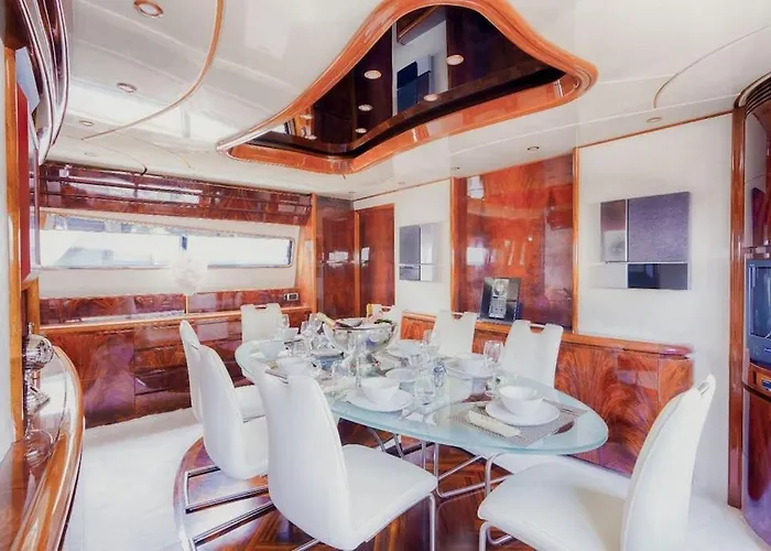 Botel Super Yacht Located In Puerto Banus Marbella
